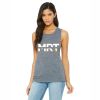 MRT Heather Gray Women's Flowy Muscle Tank Photo 1